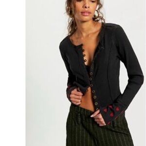 WE THE FREE DARIA CUFF CARDI